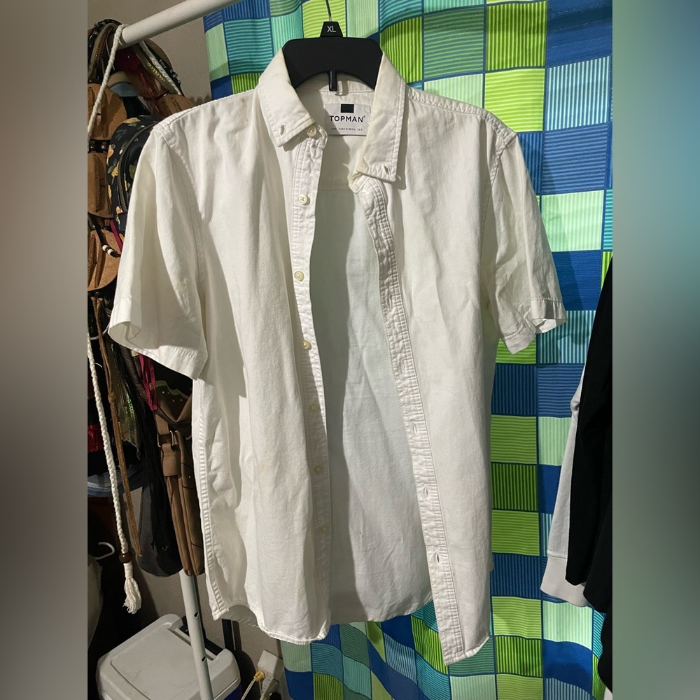 Top man US S polo button up shirt